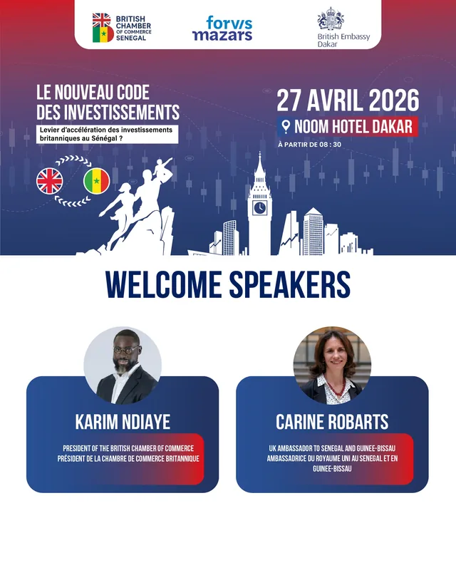 British Chamber Of Commerce, investissement
