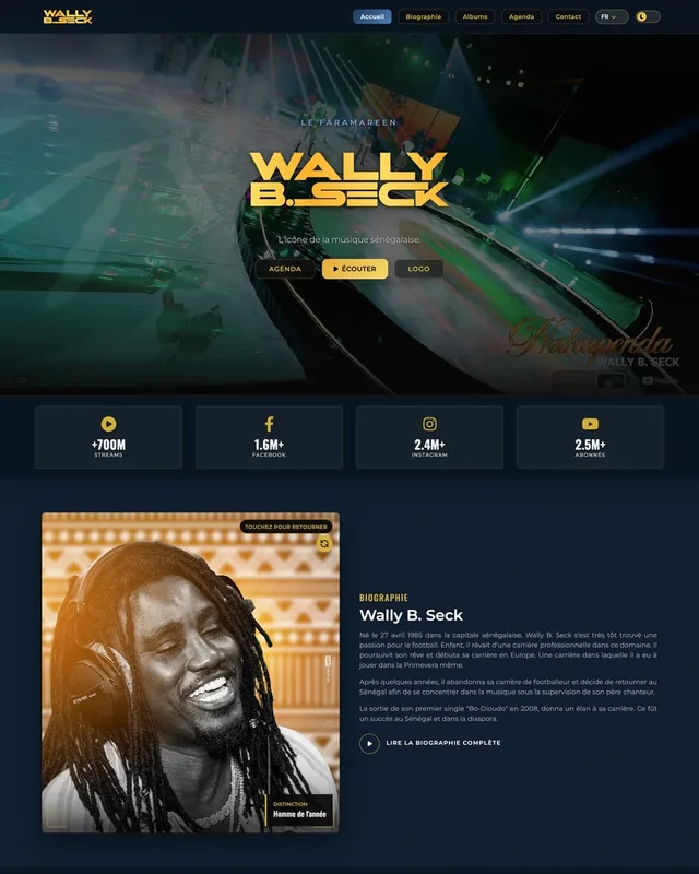 Wally B. Seck, musique